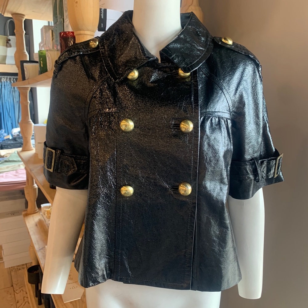 Jocelyn 100% leather blouse/jacket size Medium